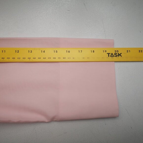 Lands' End Ladies No Iron Pinpoint Oxford 3/4 Length Sleeves Pink Shirt - Picture 8 of 10